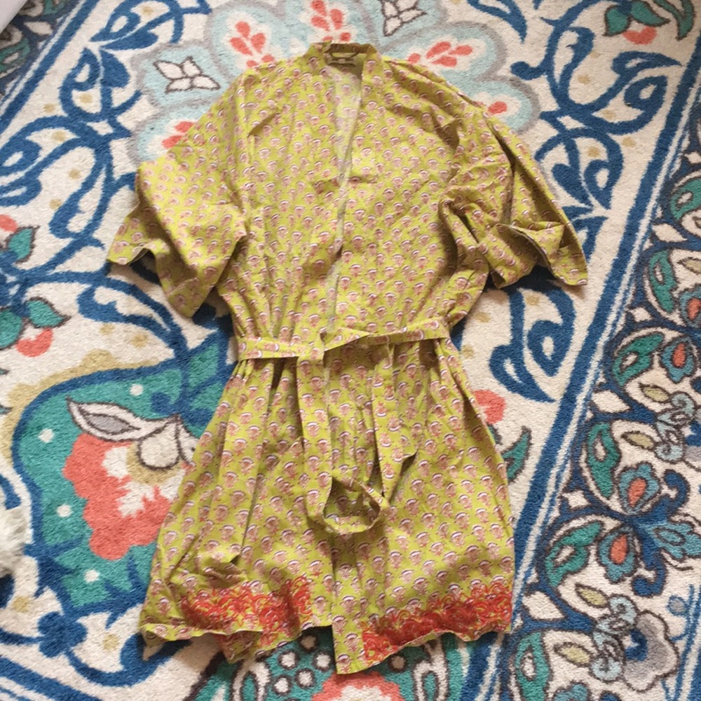 World Market Cotton Robe Free Size with self belt